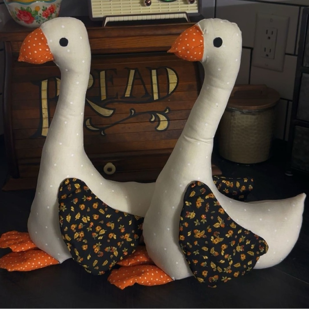 Charming Cream Handmade Goose Plush (This is for one)